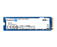 Kingston 500GB M.2 PCIe Gen4 NVMe NV3 - 1273425 - zdjęcie 1